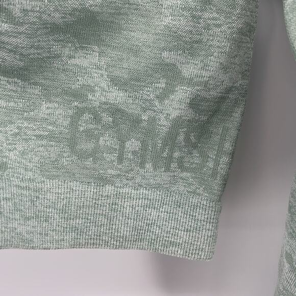 Gymshark Adapt Camo athletic stretch long sleeve thumbhole crop gym workout top - Picture 5 of 7